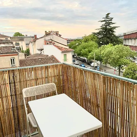 Chill Spot Avec Balcon - 6 Min Capitole- Metro Compans A 2 Min - Wifi & Entree Autonome Appartement Toulouse
